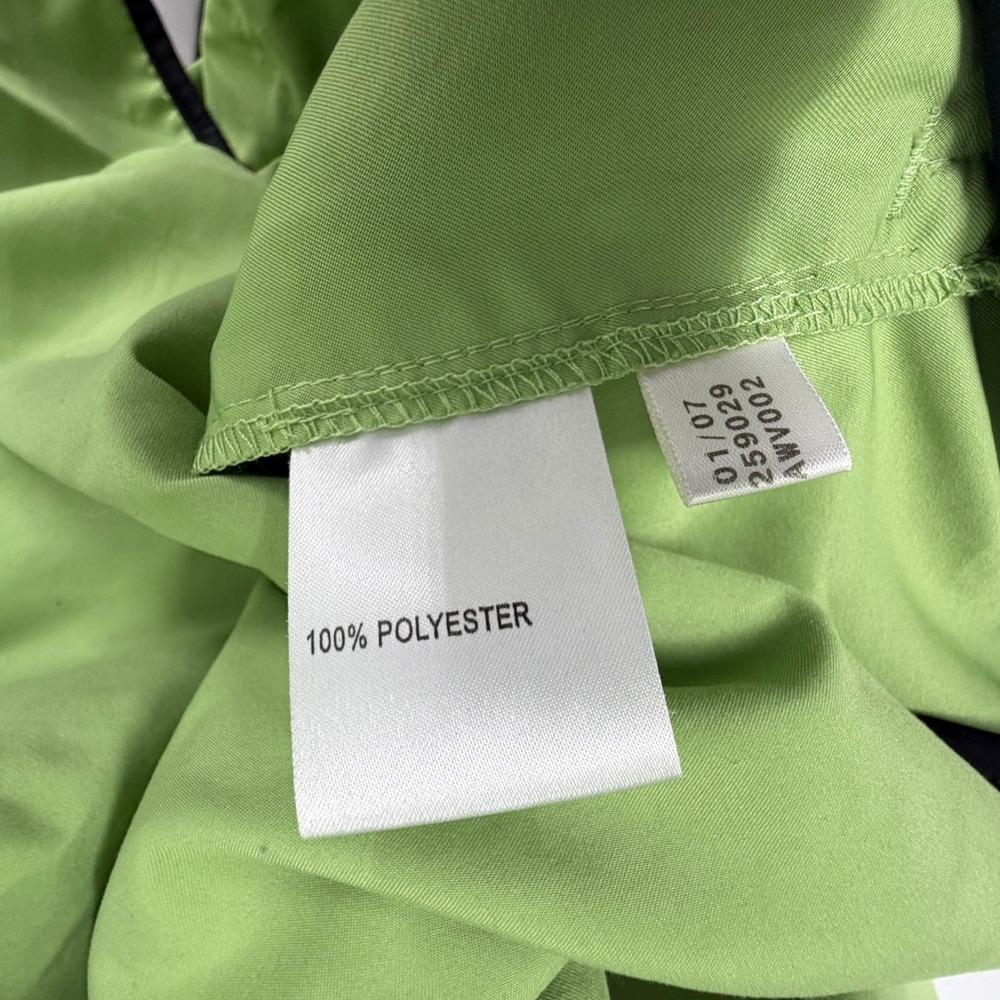 Adidas Mens ClimaProof Wind Quarter Zip Windbreaker Jacket Lime Green Large - Picture 10 of 11